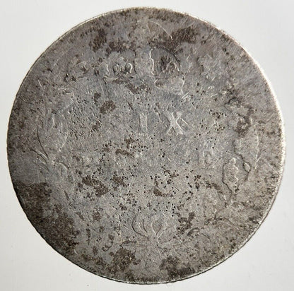 British Victoria Sixpence Silver Coin | Fair Grade