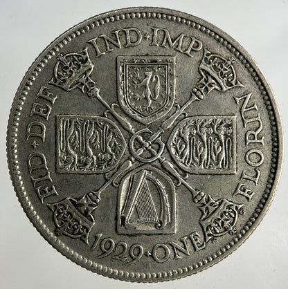 1929 George V Florin Silver Coin | Fine Collectable Grade