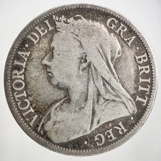 1895 Victoria Half - Crown Silver Coin | Collectable Grade
