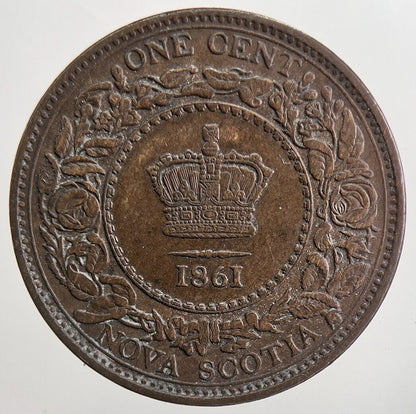 1861 Canada Nova Scotia 1 Cent Coin | Very High Grade | a5648
