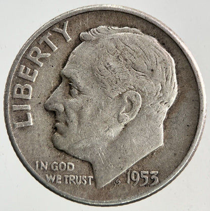 1953 US USA Roosevelt Dime Silver Coin | Collectable Grade