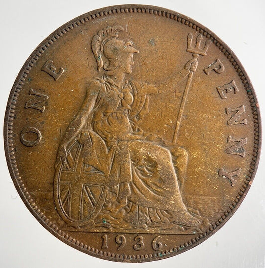 1936 George V One Penny Coin | Fine Collectable Grade