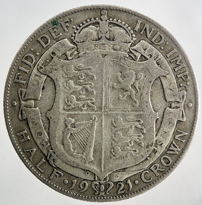 1921 George V Half - Crown Silver Coin | Fine Collectable Grade