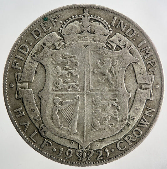 1921 George V Half - Crown Silver Coin | Fine Collectable Grade