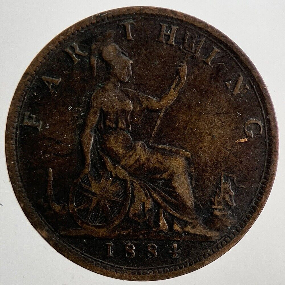 1884 Victoria Farthing Coin | Fine Collectable Grade | a5120