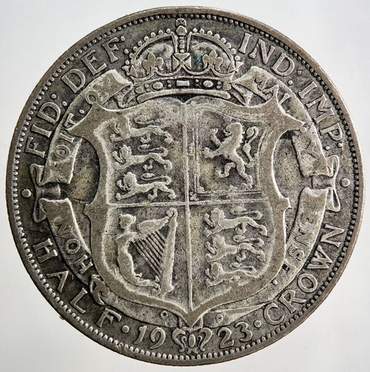 1923 George V Half - Crown Silver Coin | Collectable Grade | a3409