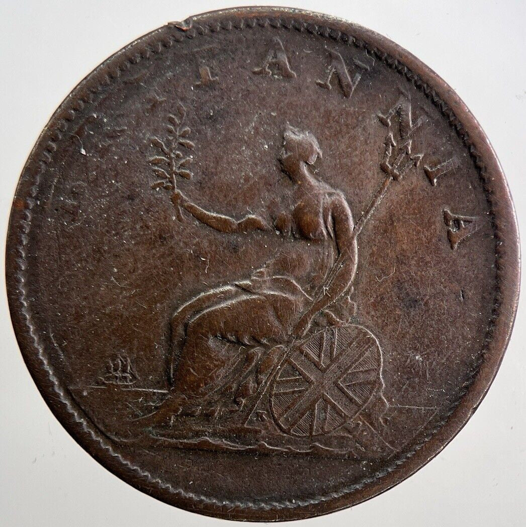 1807 George 3rd III Half-Penny Coin | Fine Collectable Grade | a6061