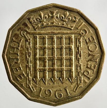1961 Elizabeth II 2nd Brass Threepence Coin | Fine Collectable Grade