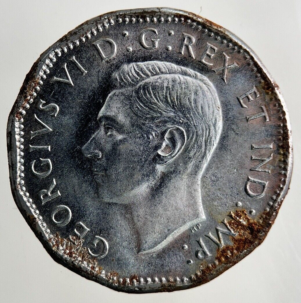 1944 Canada 5 V Cents Coin | Fine Collectable Grade