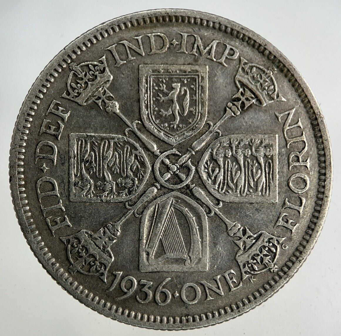 1936 George V Florin Silver Coin | Fine Collectable Grade