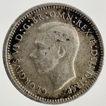 1943 Australia Threepence Silver Coin | Fine Collectable Grade