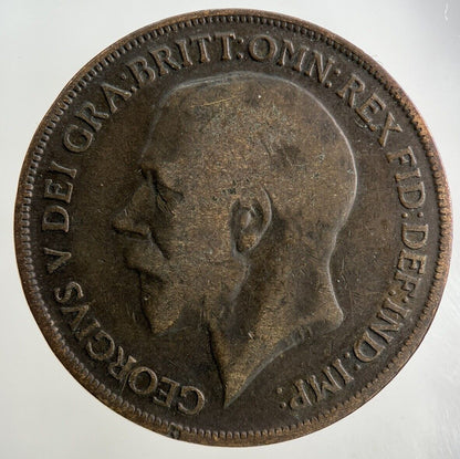 1919 - H George V One Penny Coin | Collectable Grade