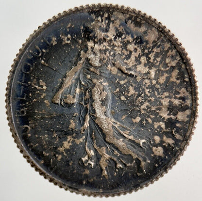 1918 France 1 Franc Silver Coin | Fine Collectable Grade