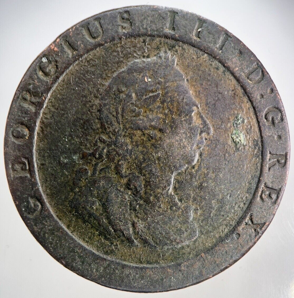 1797 George III 3rd Cartwheel One Penny Coin | Fine Collectable Grade | a2102