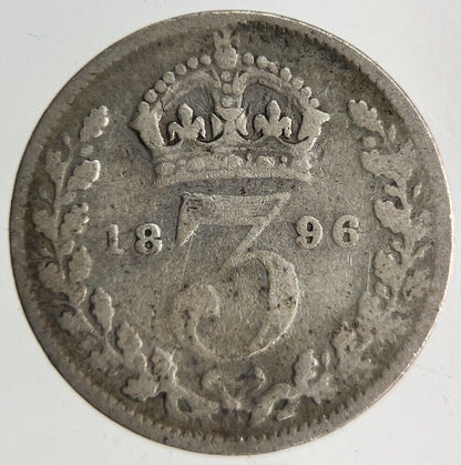 1896 Victoria Threepence Silver Coin | Collectable Grade