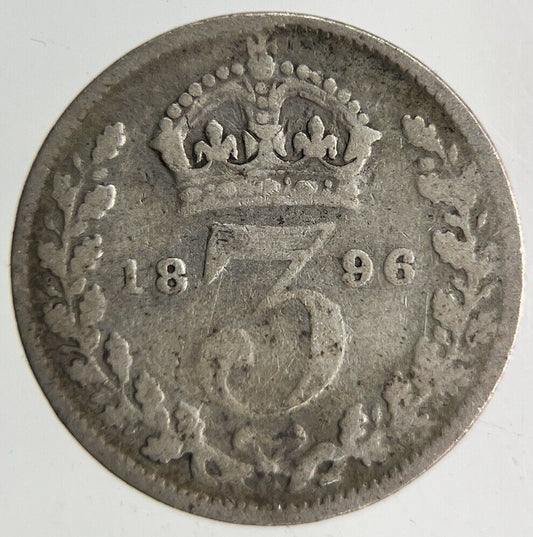 1896 Victoria Threepence Silver Coin | Collectable Grade
