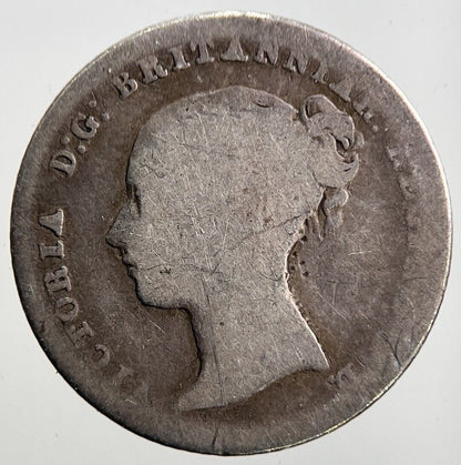 1844 Victoria Groat Four - Pence Silver Coin | Collectable Grade | a3463