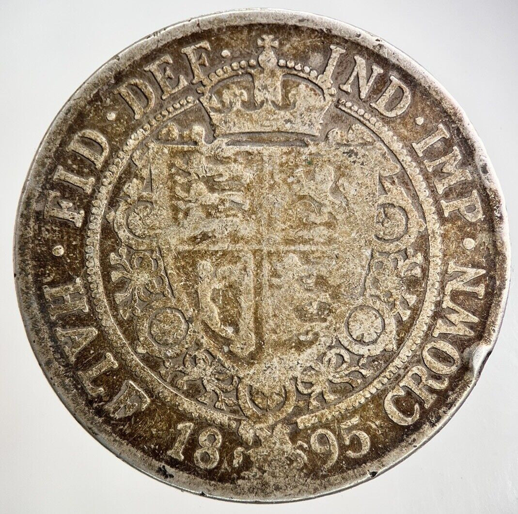 1895 Victoria Half - Crown Silver Coin | Collectable Grade