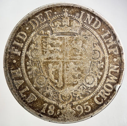 1895 Victoria Half - Crown Silver Coin | Collectable Grade