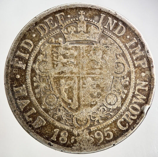 1895 Victoria Half - Crown Silver Coin | Collectable Grade