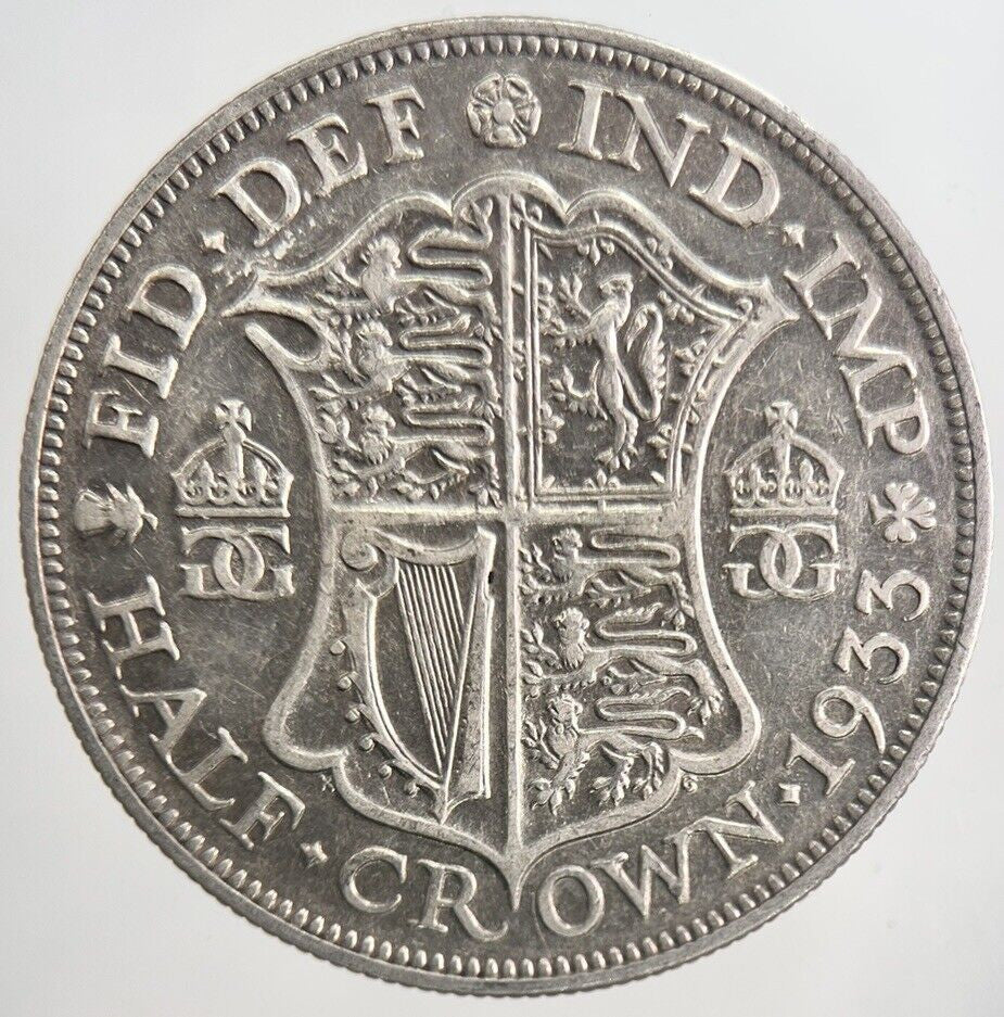 1933 George V Half - Crown Silver Coin | Fine Collectable Grade | a6328