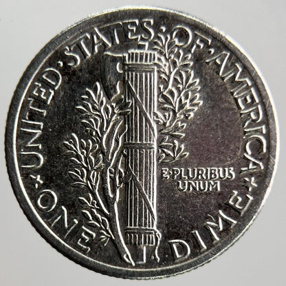 1943 US USA Mercury Dime Silver Coin | Very High Grade | a4081