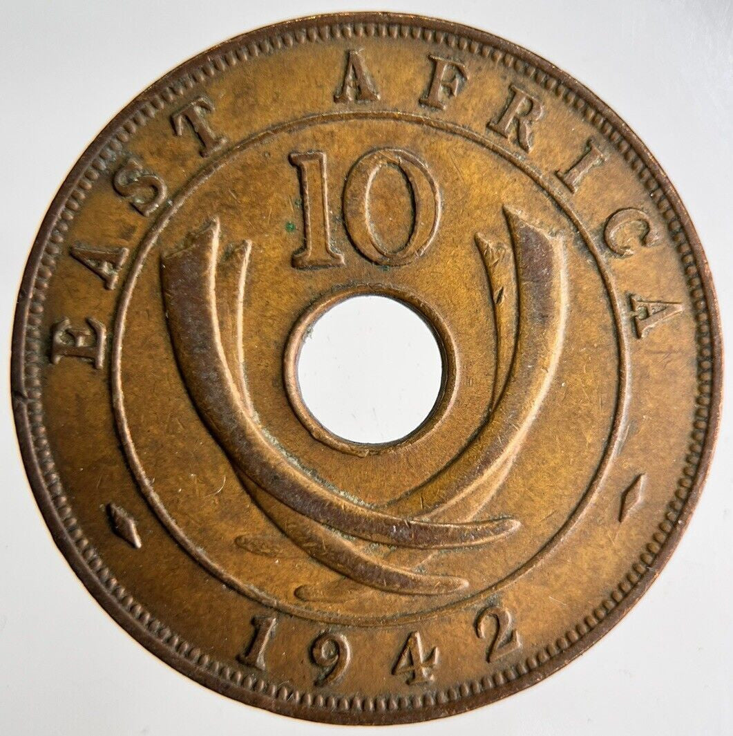1942 East Africa 10 Cents Coin | Fine Collectable Grade