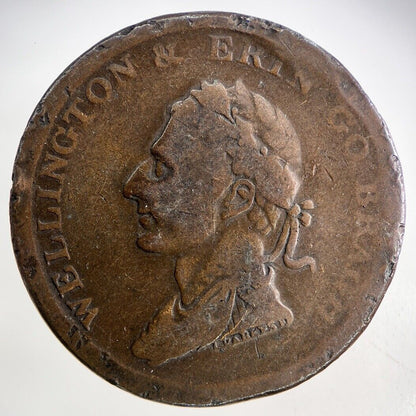 1816 Edward Stephens Irish Penny Token Coin | Fine Collectable Grade