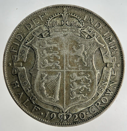 1920 George V Half - Crown Silver Coin | Fine Collectable Grade