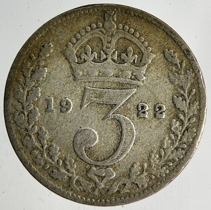 1922 George V Threepence Silver Coin | Collectable Grade