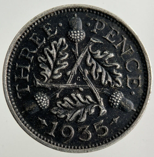 1935 George V Threepence Silver Coin | Very High Grade