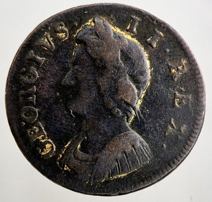1733 George II 2nd Farthing Coin | Fine Collectable Grade