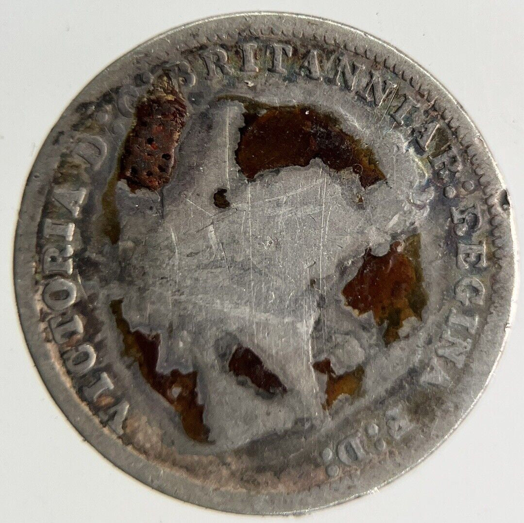 1876 Victoria Threepence Silver Coin | Collectable Grade