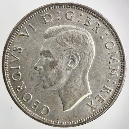 1945 George VI Half - Crown Silver Coin | Very High Grade