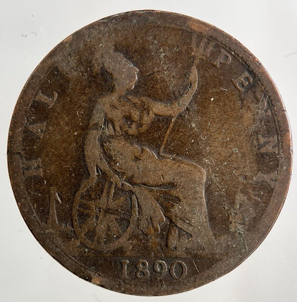 1890 Victoria Half - Penny Coin | Collectable Grade
