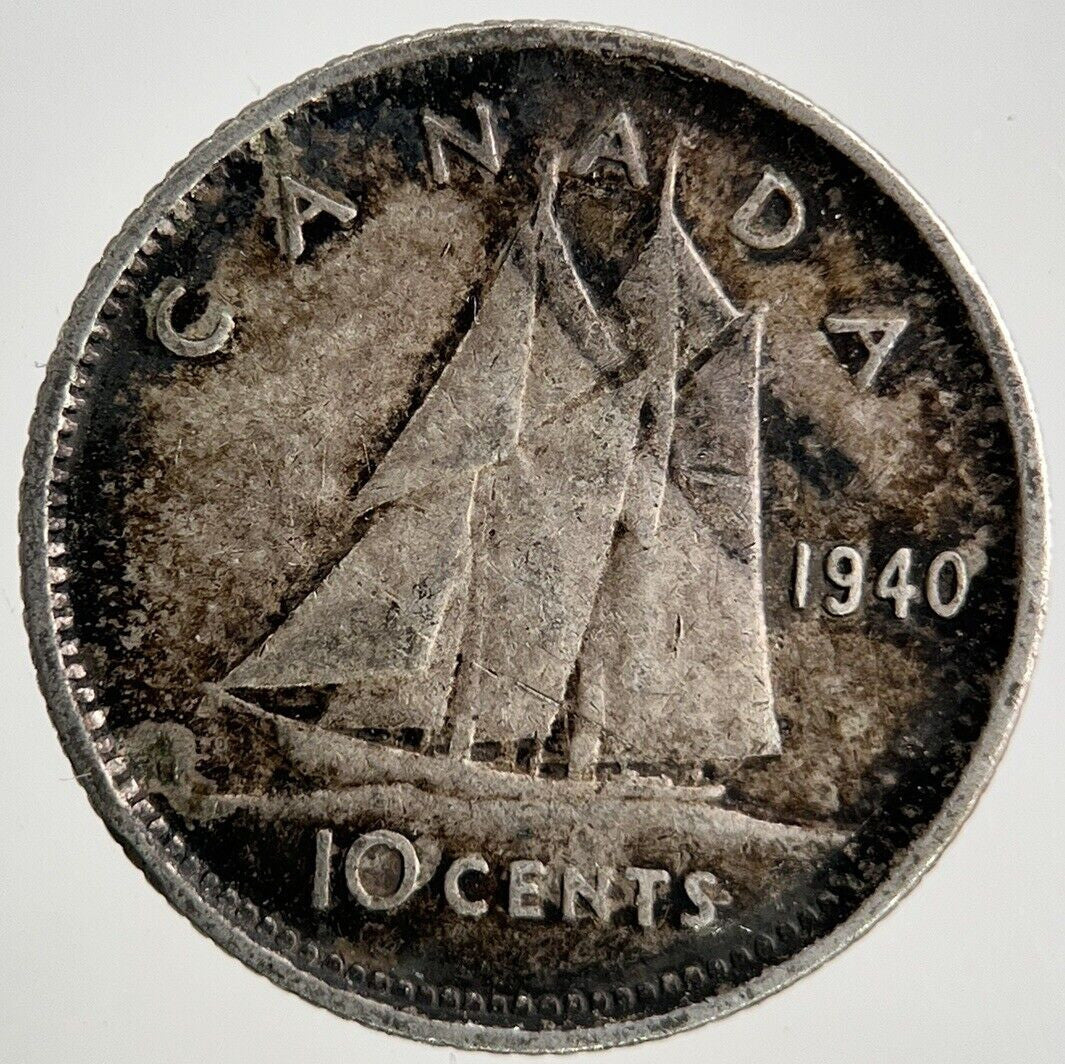 1940 Canada 10 Cents Silver Coin | Collectable Grade