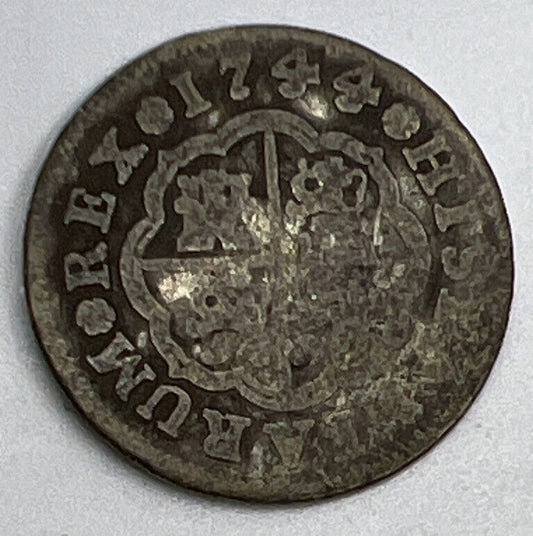 1744 1 One Real Spain Silver Coin | Fair Grade | a1173