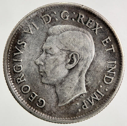 1938 Canada 25 Cents Silver Coin | Fine Collectable Grade