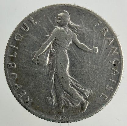 1899 France 50 Centimes Silver Coin | Fine Collectable Grade