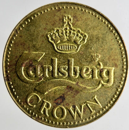 Old Carlsberg Beer Crown Token Coin | Fine Collectable Grade