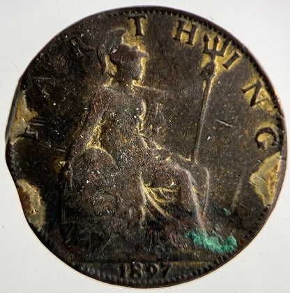 1897 Victoria Farthing Coin | Collectable Grade