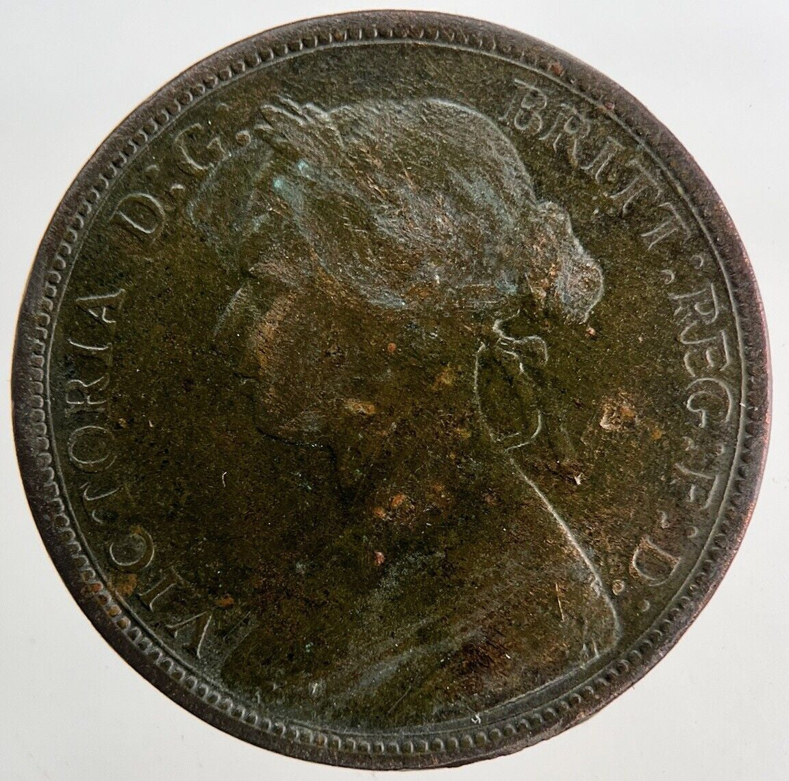 1876 - H Victoria Half - Penny Coin | Fine Collectable Grade