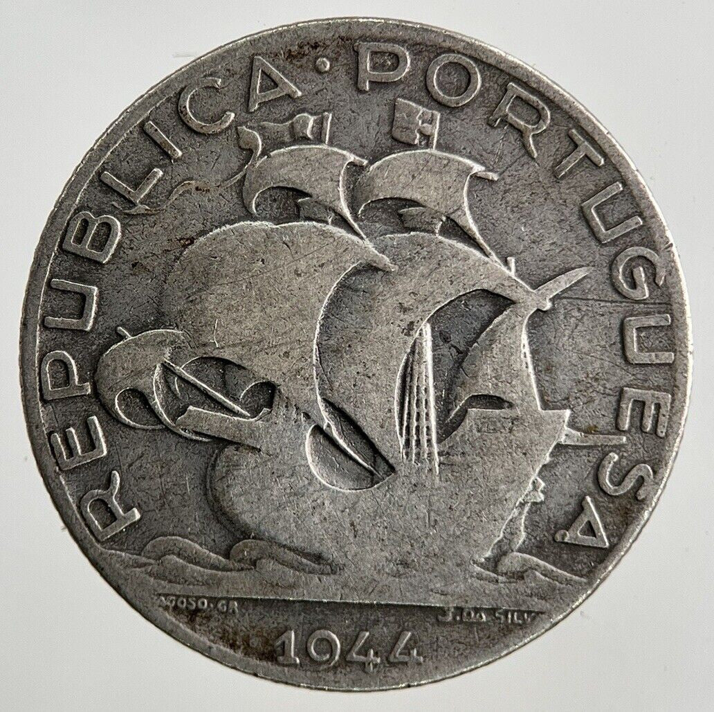 1944 Portugal 2.5 Escudos Silver Coin | Collectable Grade
