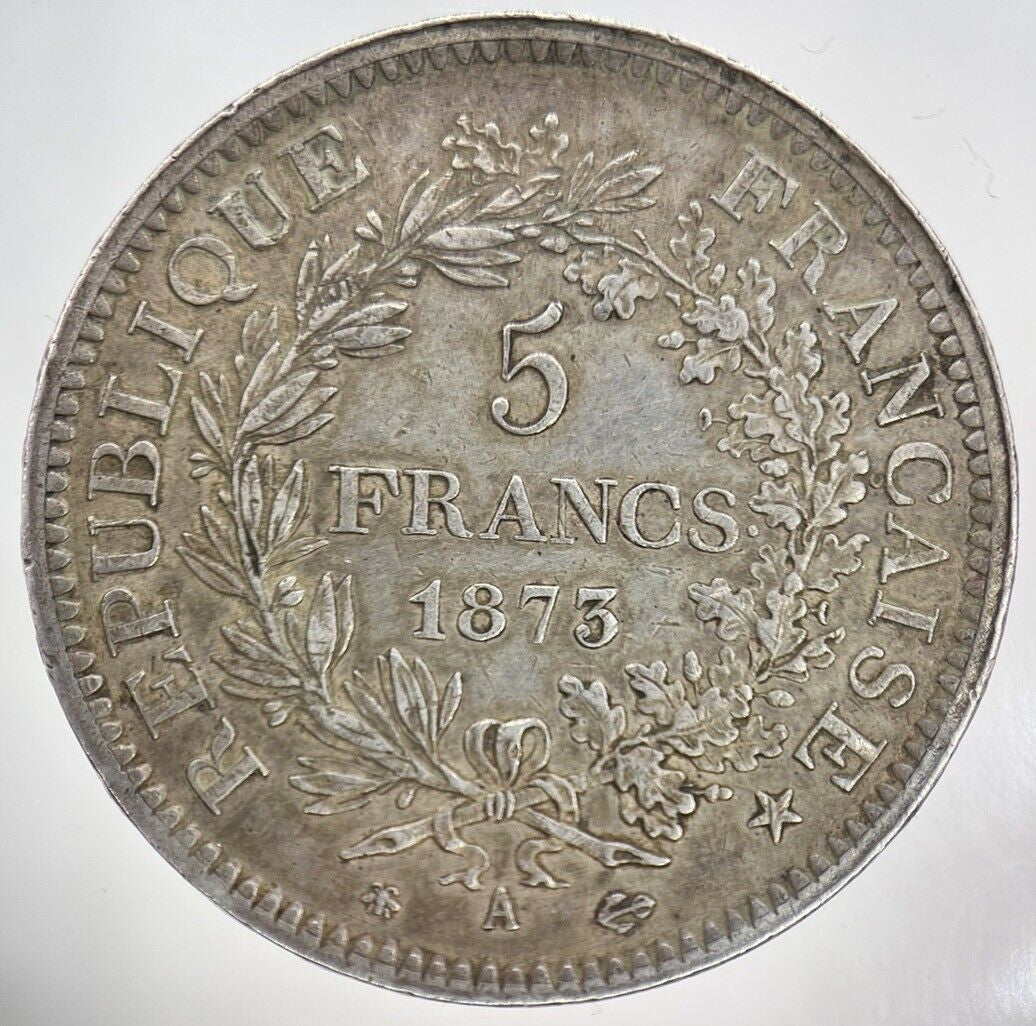 1873 France 5 Francs Silver Coin | Very High Grade