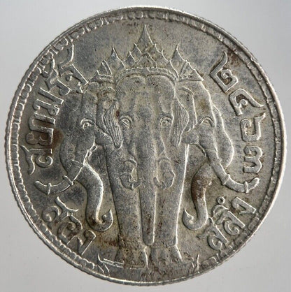 1919 - 1921 Thailand 2 Salung 1/2 Baht Rama VI Silver Coin | Collectable Grade
