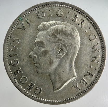 1942 George VI Half - Crown Silver Coin | Fine Collectable Grade