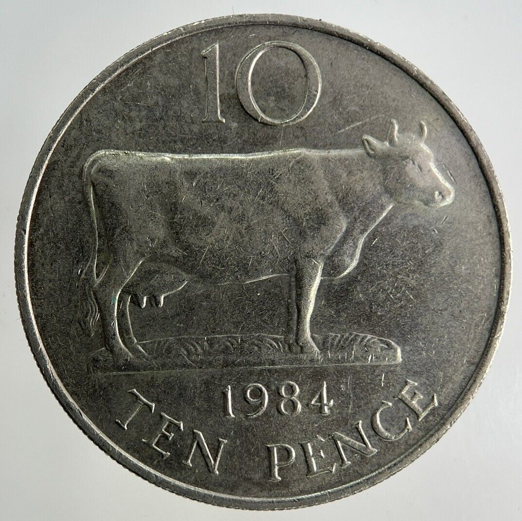 1984 Guernsey 10p Ten - Pence Coin | Fine Collectable Grade