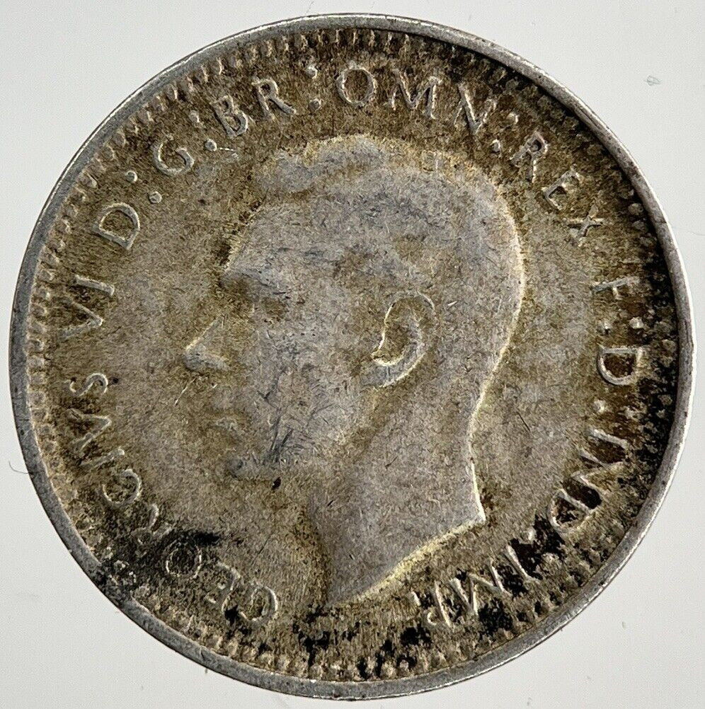 1944 - S Australia Threepence Silver Coin | Fine Collectable Grade