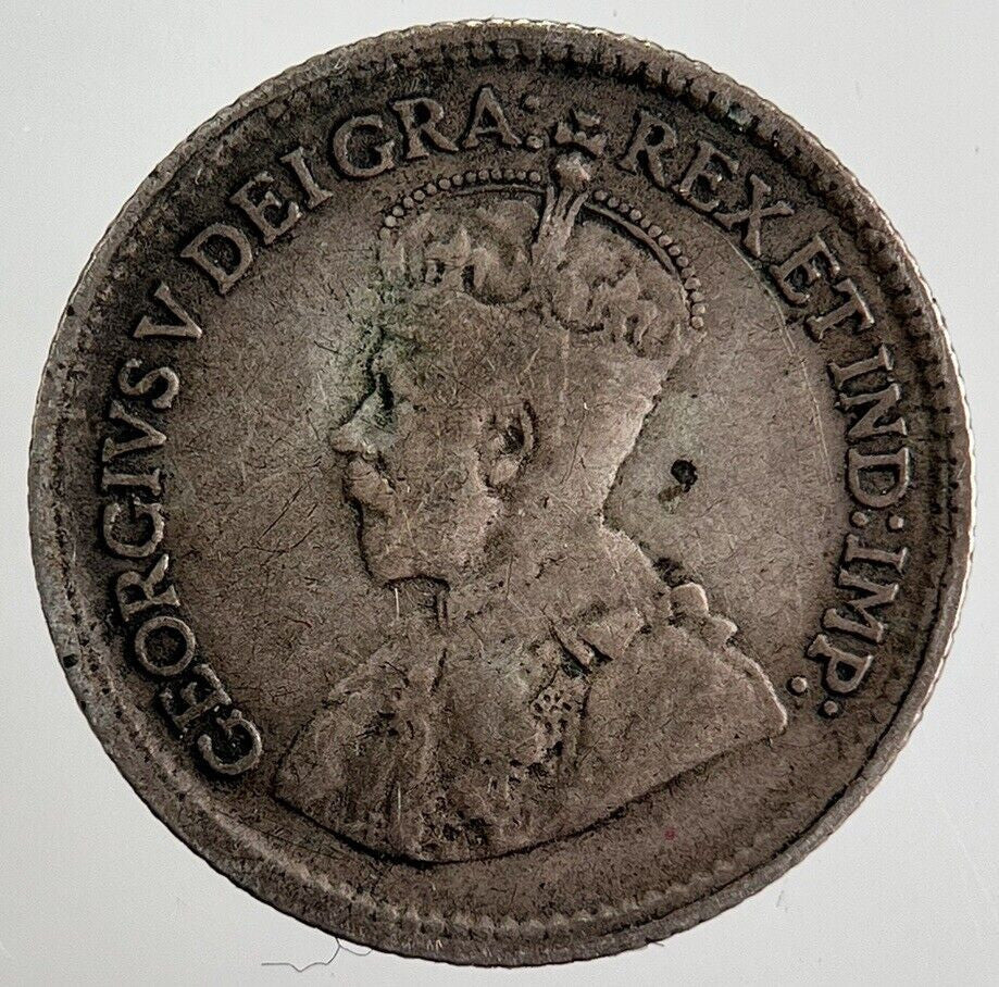 1920 Canada 5 Cents Silver Coin | Fine Collectable Grade