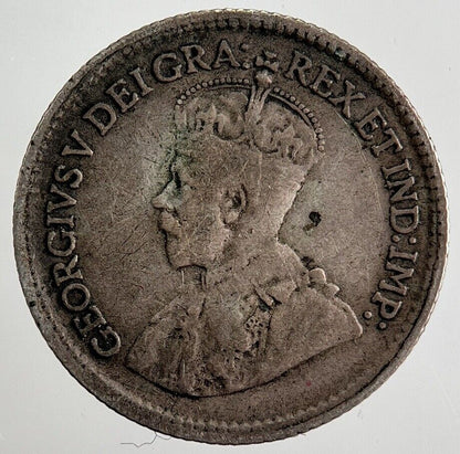 1920 Canada 5 Cents Silver Coin | Fine Collectable Grade